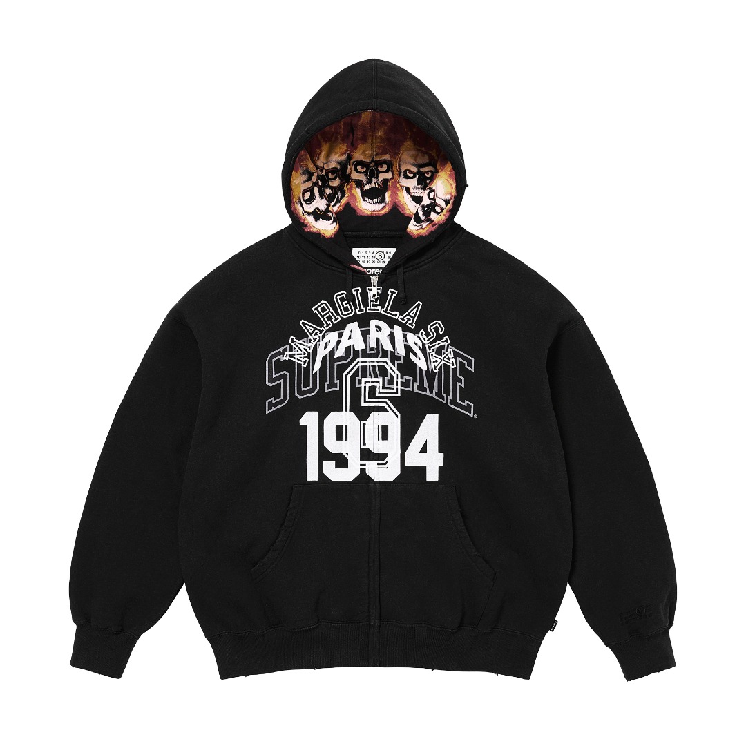 Supreme MM6 Maison Margiela Zip Up Hooded Sweatshirt  - PerfectKickZ
