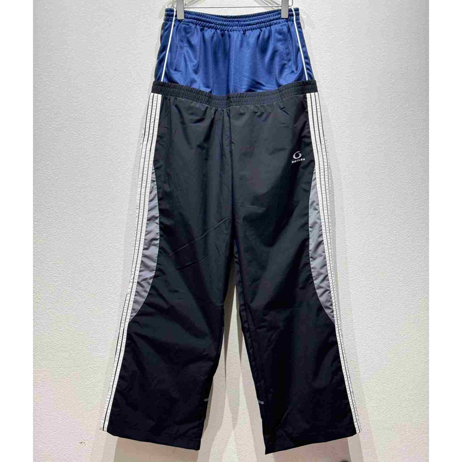 Balenciaga Cut-Up Tracksuit Pants In Black - PerfectKickZ