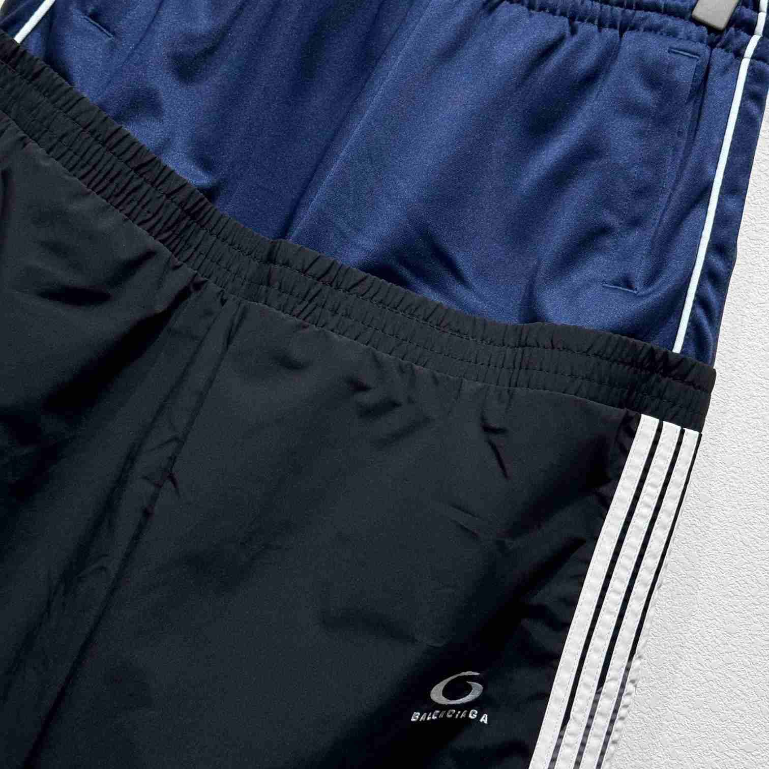 Balenciaga Cut-Up Tracksuit Pants In Black - PerfectKickZ