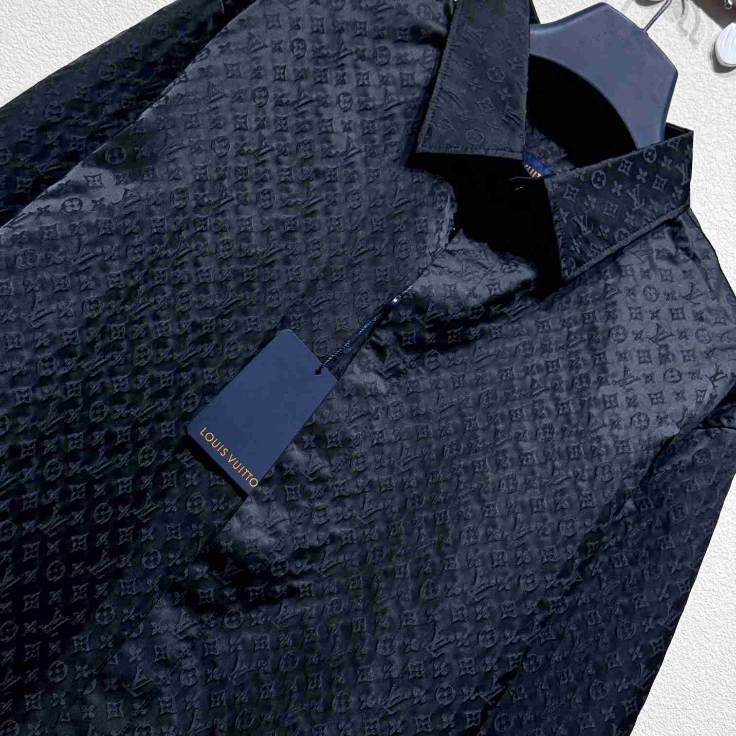 Louis Vuitton Monogram Long-Sleeved Shirt    - PerfectKickZ