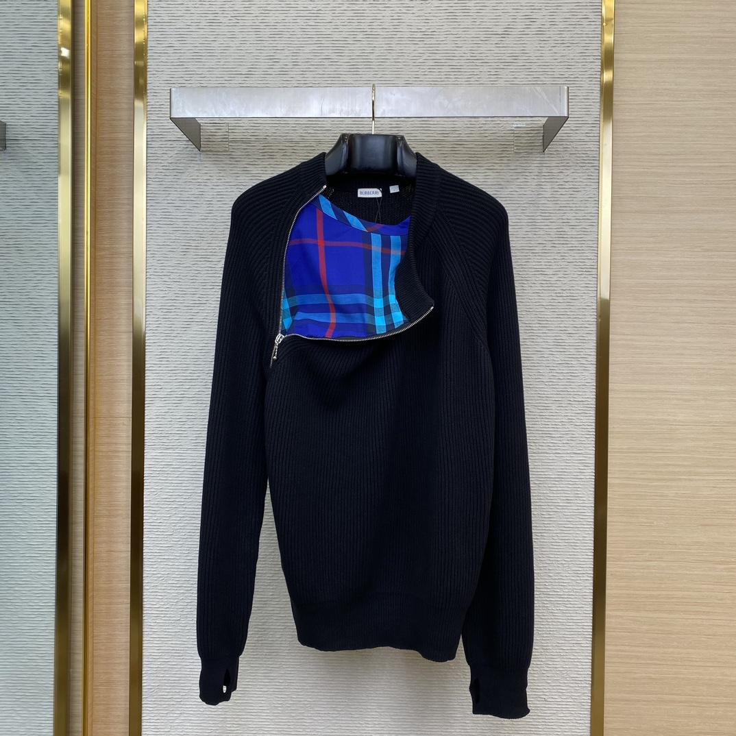 Burberry Zip-detail Wool Jumper - PerfectKickZ