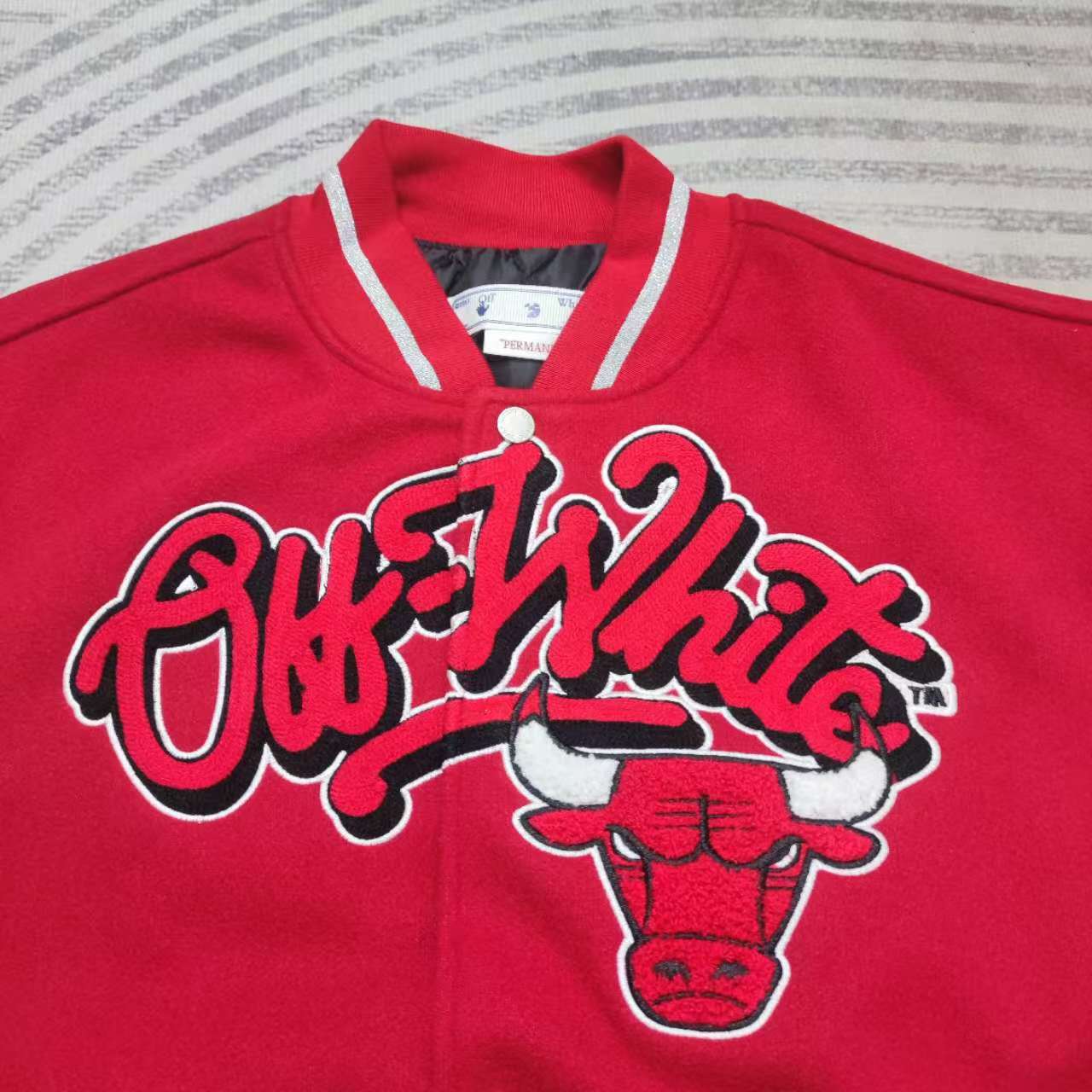 Off-White™ C/O Chicago Bulls Red Varsity - PerfectKickZ