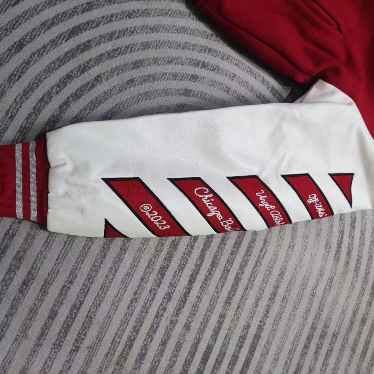 Off-White™ C/O Chicago Bulls Red Varsity - PerfectKickZ