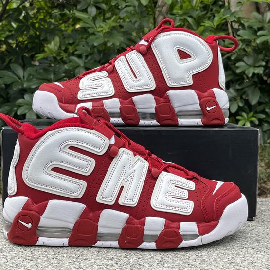 Supreme x Air More Uptempo “Red” Sneakers     902290-600  - PerfectKickZ