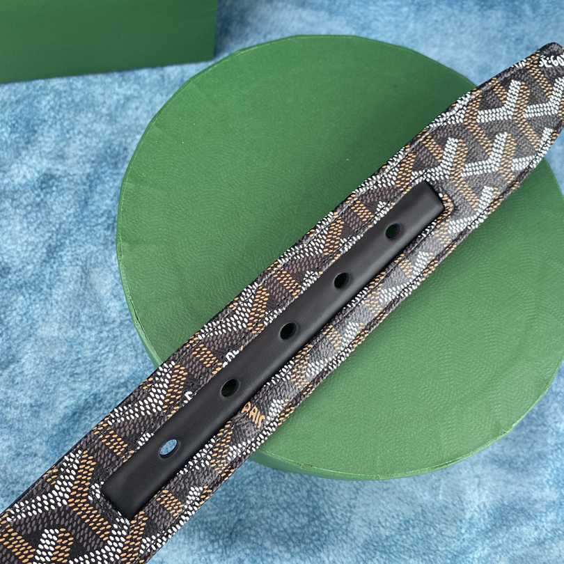 Goyard Paris Leather Mens Belt - PerfectKickZ