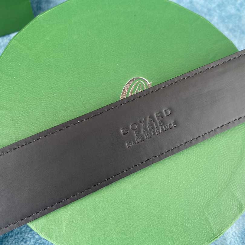 Goyard Paris Leather Mens Belt - PerfectKickZ