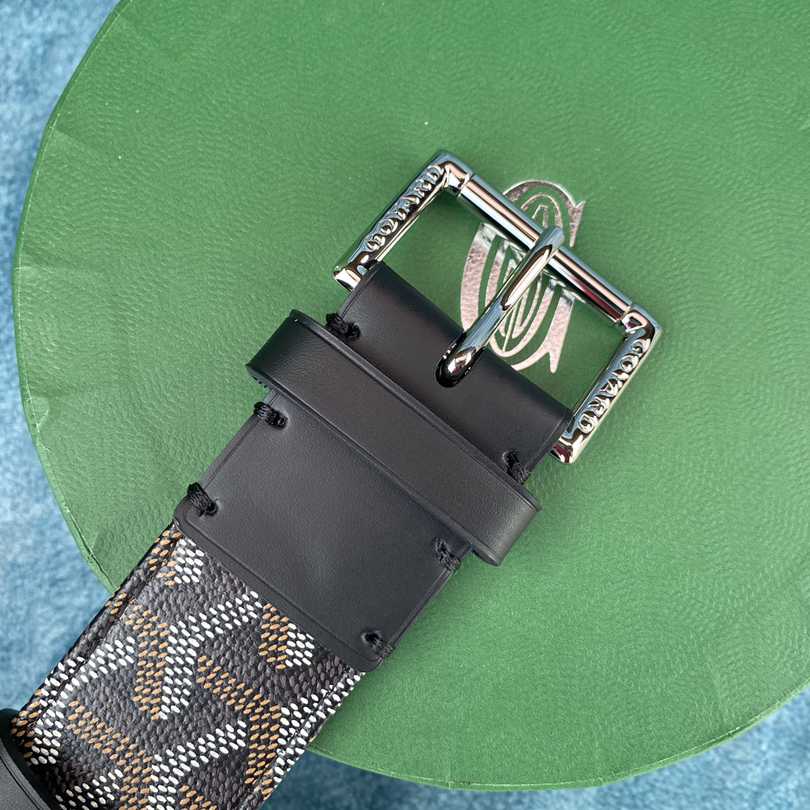 Goyard Paris Leather Mens Belt - PerfectKickZ