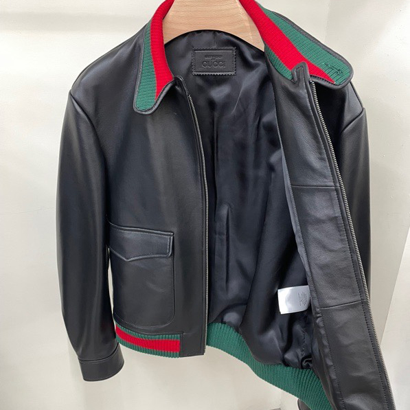 Gucci Leather Jacket - PerfectKickZ