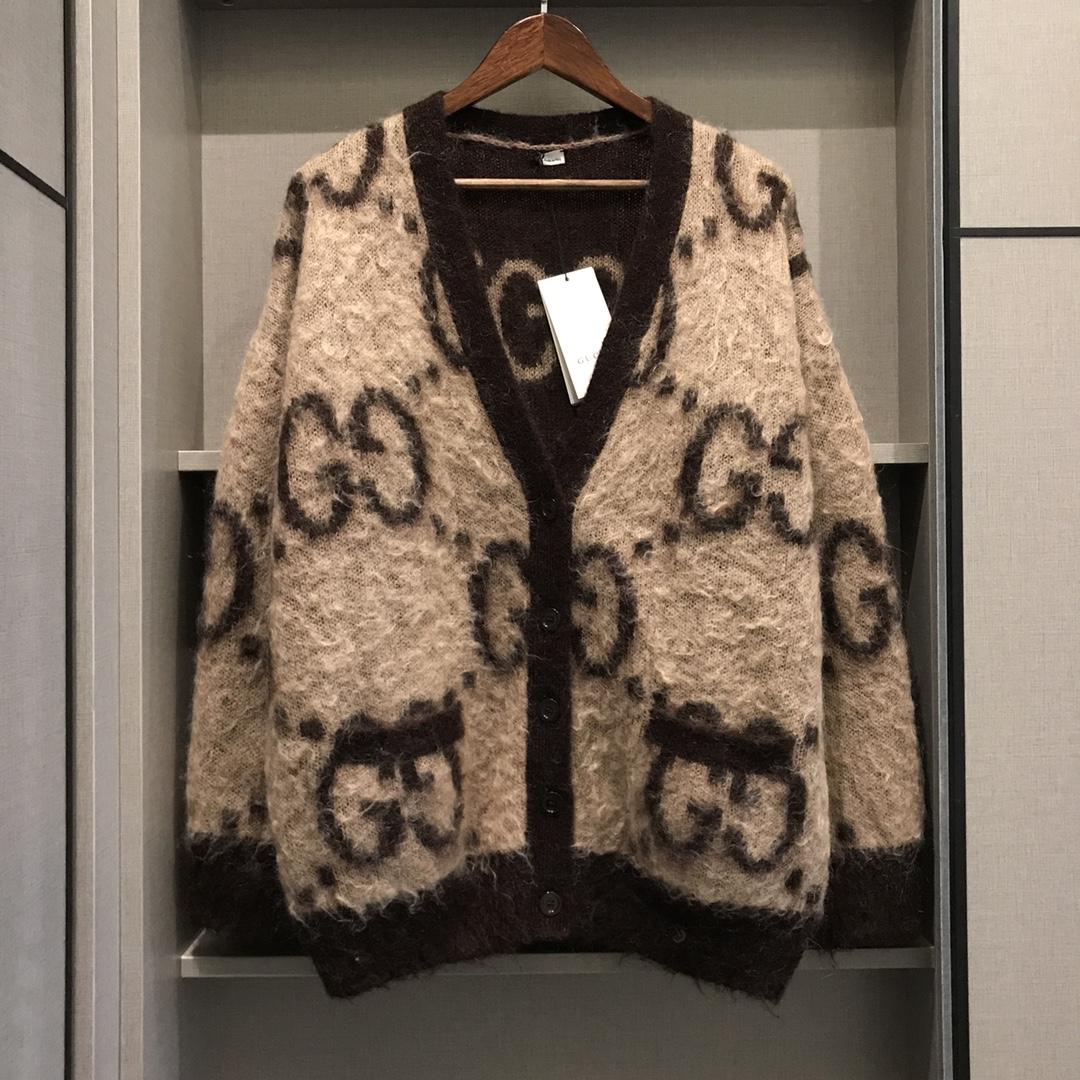 Gucci GG Wool Jacquard Cardigan  - PerfectKickZ