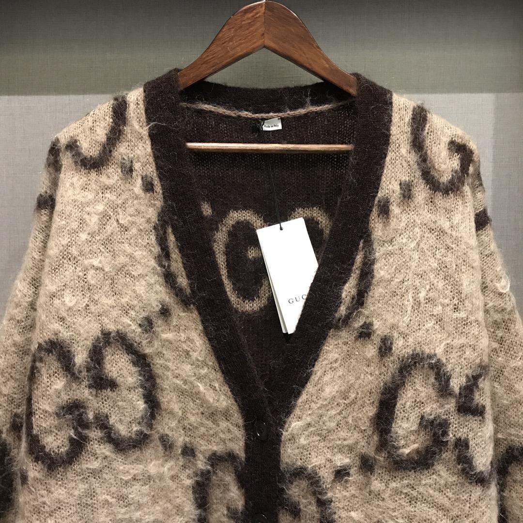 Gucci GG Wool Jacquard Cardigan  - 