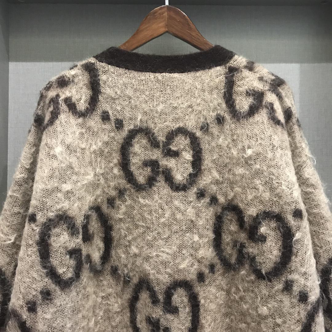 Gucci GG Wool Jacquard Cardigan  - 