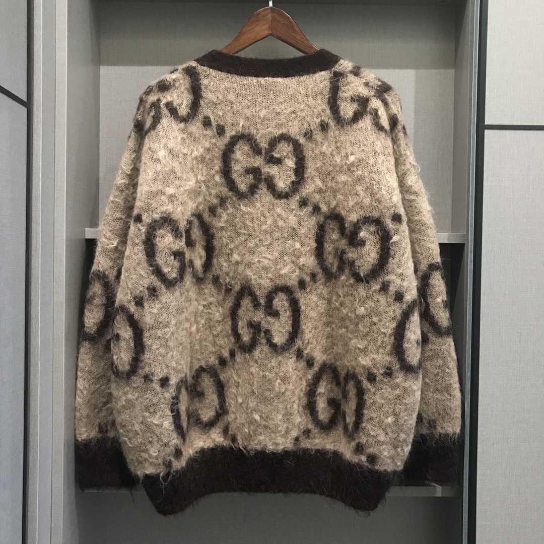 Gucci GG Wool Jacquard Cardigan  - 