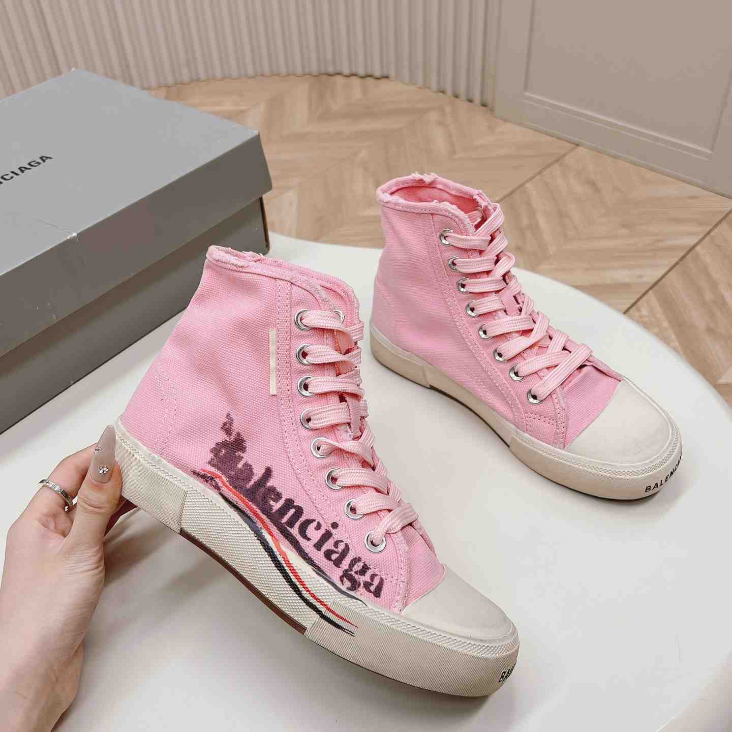 Balenciaga Paris High Top Sneakers - PerfectKickZ