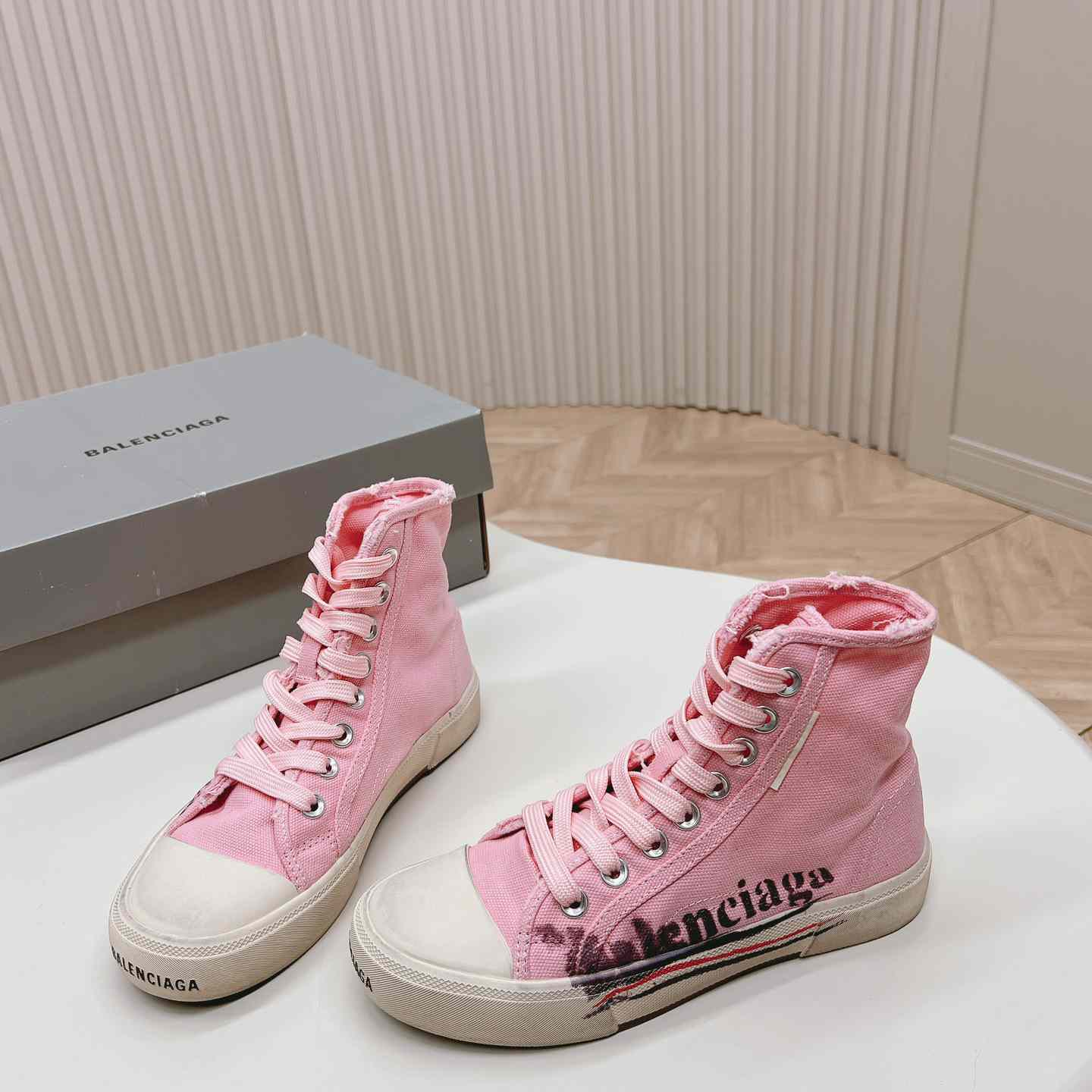 Balenciaga Paris High Top Sneakers - PerfectKickZ