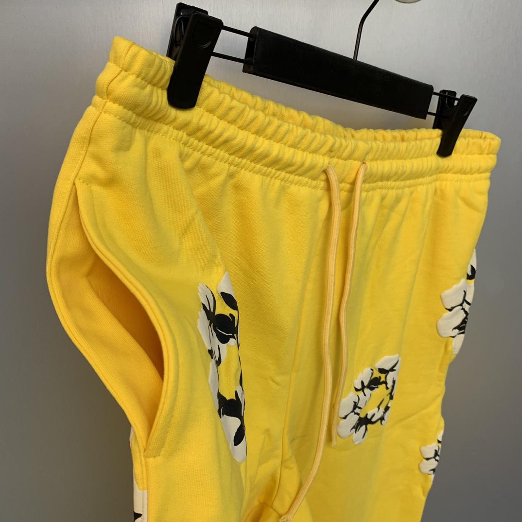 Denim Tears Cactus Tears Wreath Sweatpants Yellow - PerfectKickZ