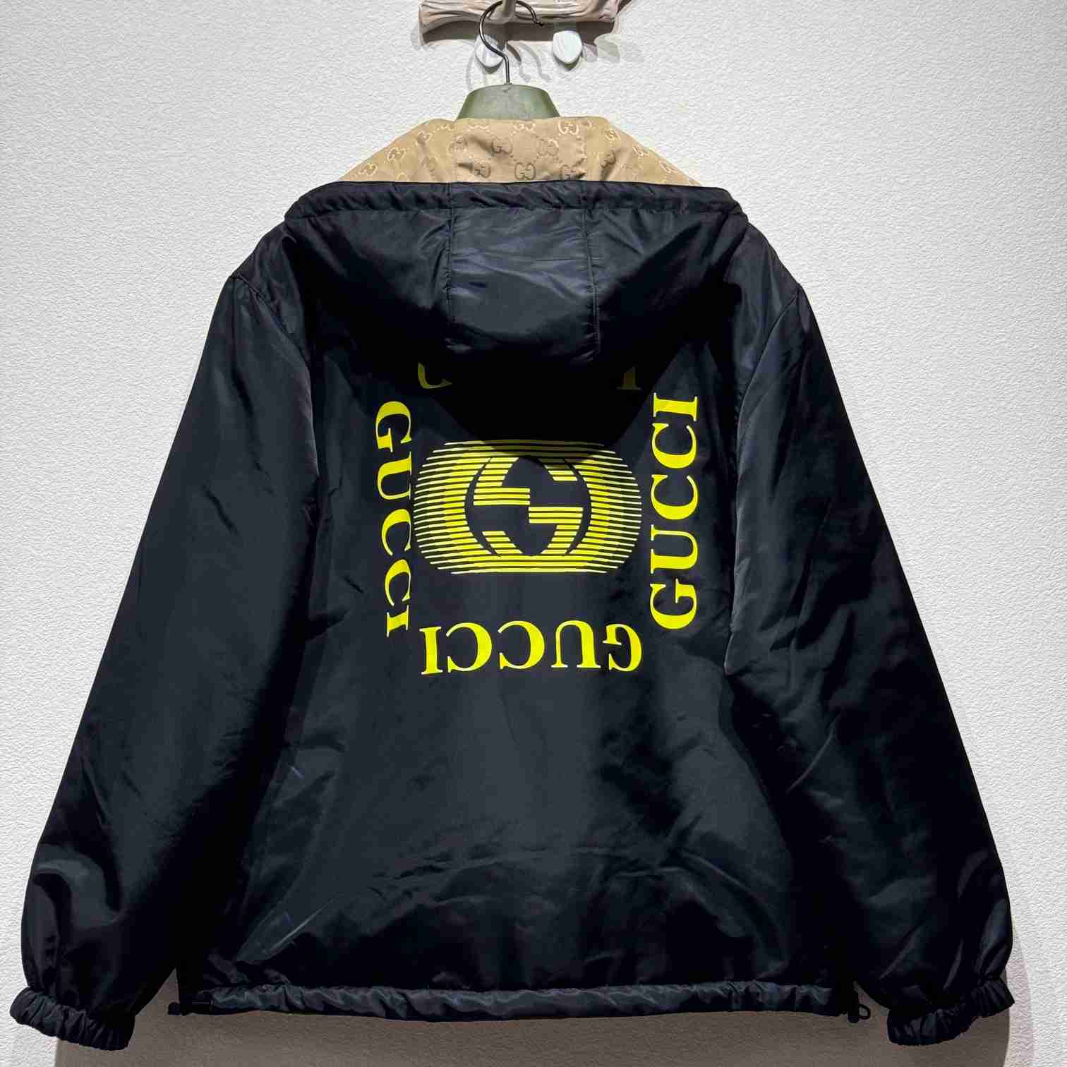 Gucci Reversible Nylon Twill Jacket - PerfectKickZ
