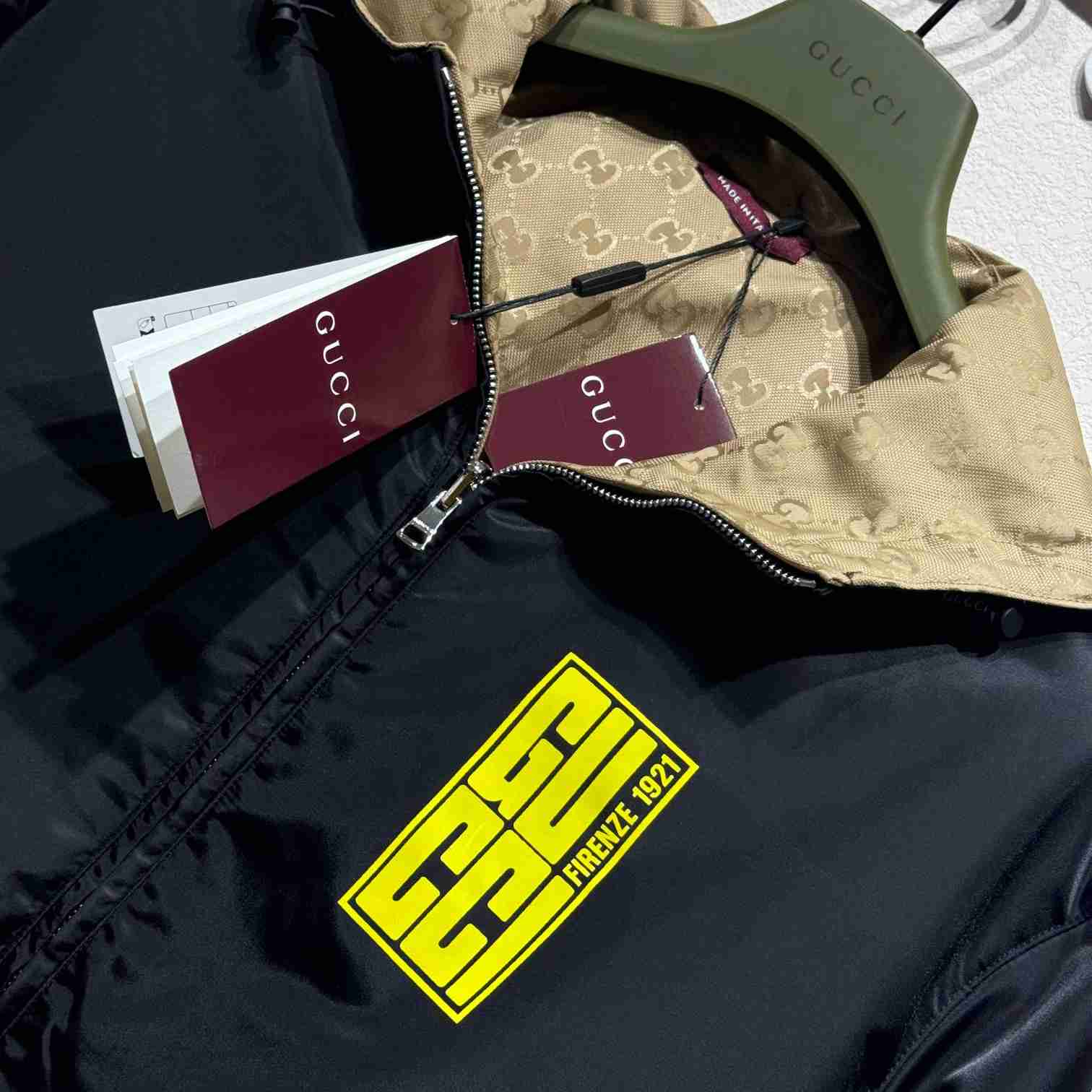 Gucci Reversible Nylon Twill Jacket - PerfectKickZ