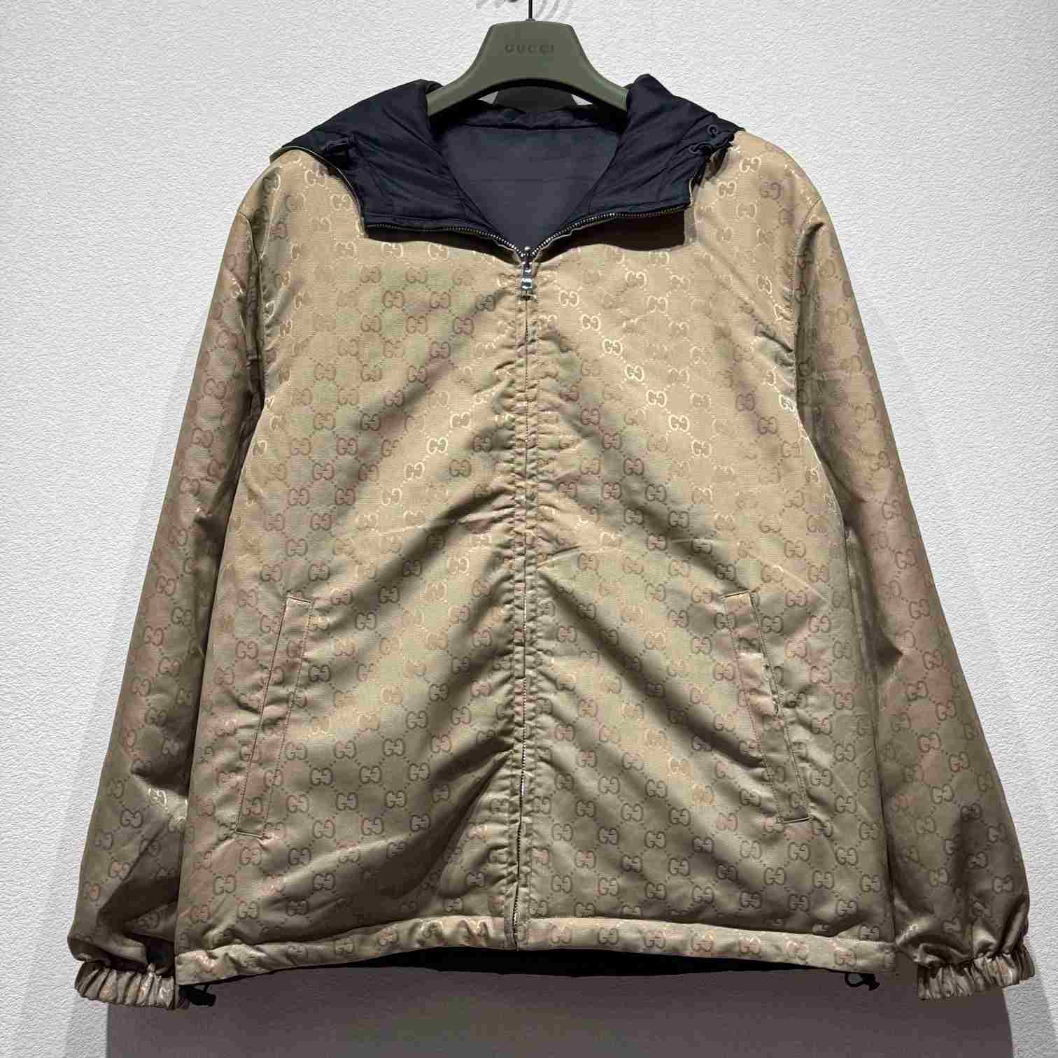 Gucci Reversible Nylon Twill Jacket - PerfectKickZ