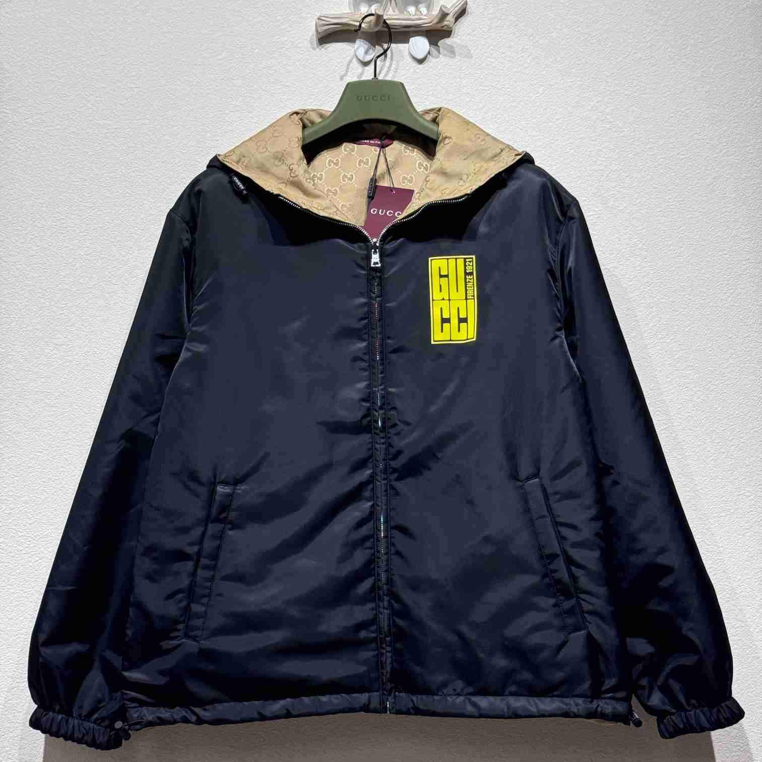 Gucci Reversible Nylon Twill Jacket - PerfectKickZ