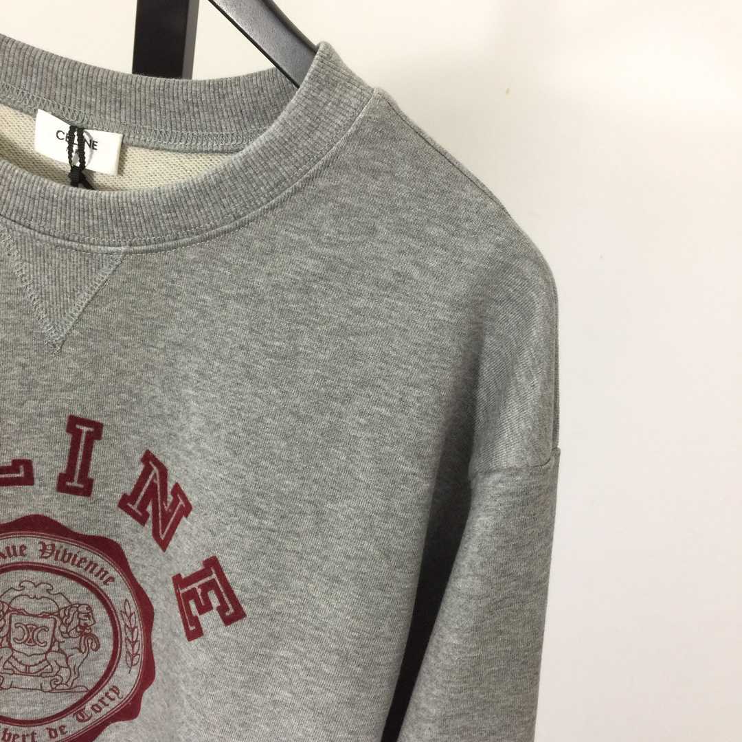 Celine Blason Loose Sweatshirt In Cotton Fleece - PerfectKickZ