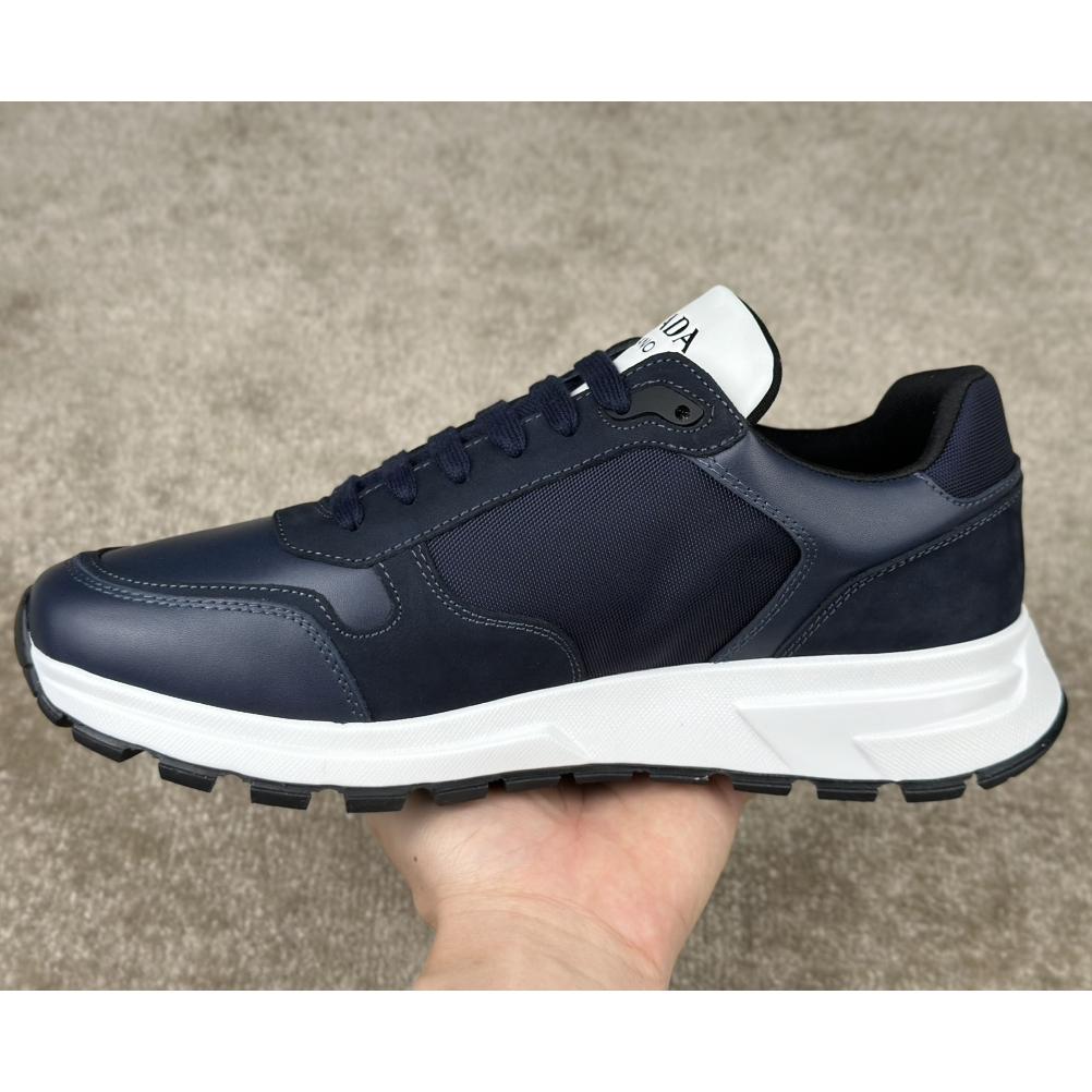 Prada Leather And Re-Nylon Sneakers - PerfectKickZ