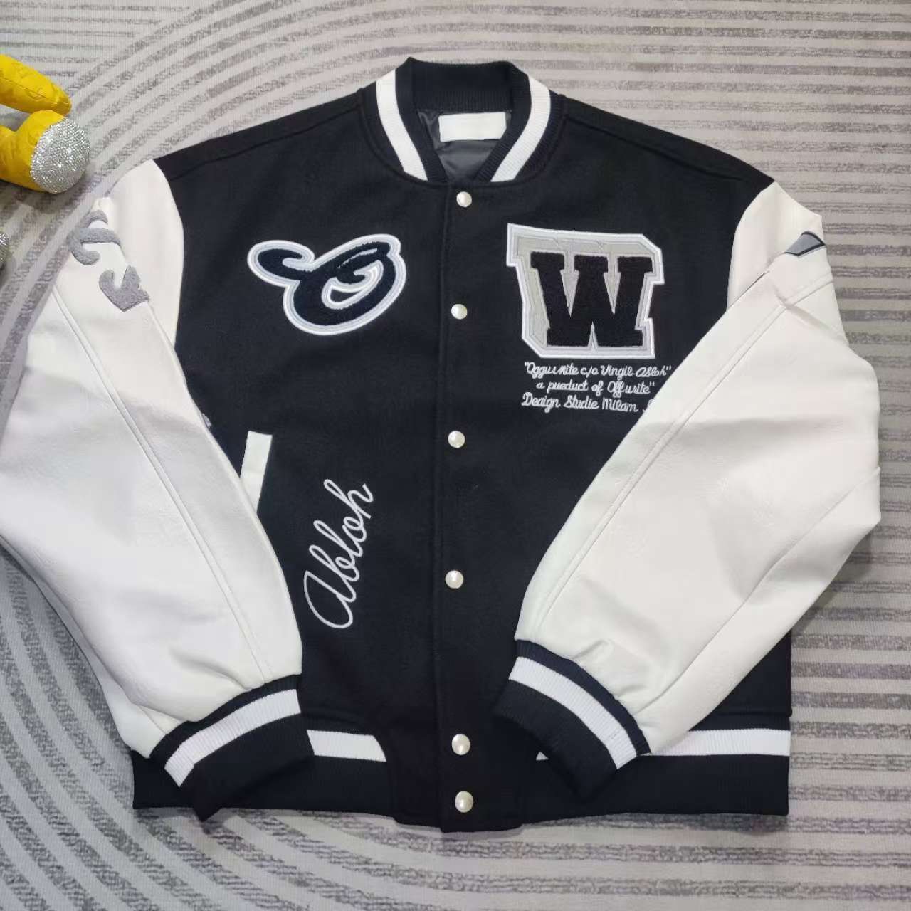 Off-White Lea Varsity Jacket  - PerfectKickZ