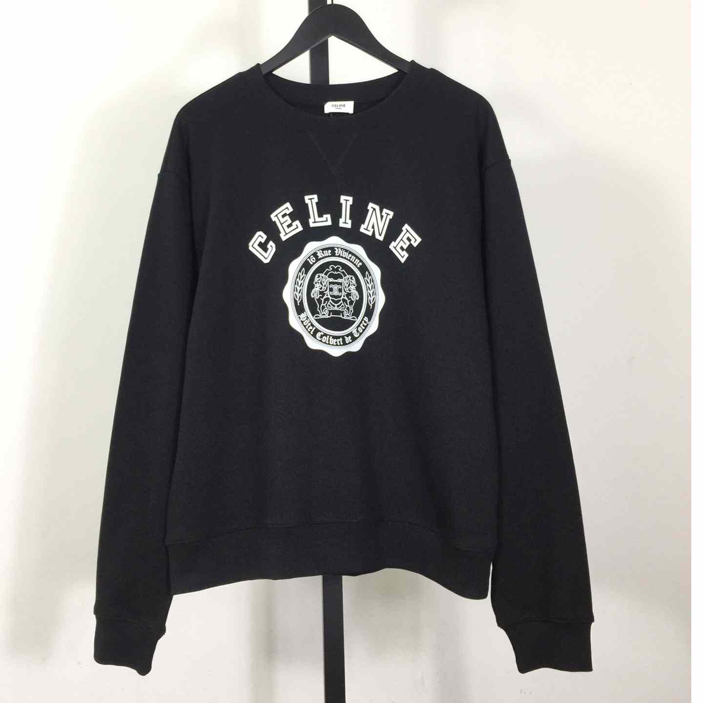 Celine Blason Loose Sweatshirt In Cotton Fleece - PerfectKickZ