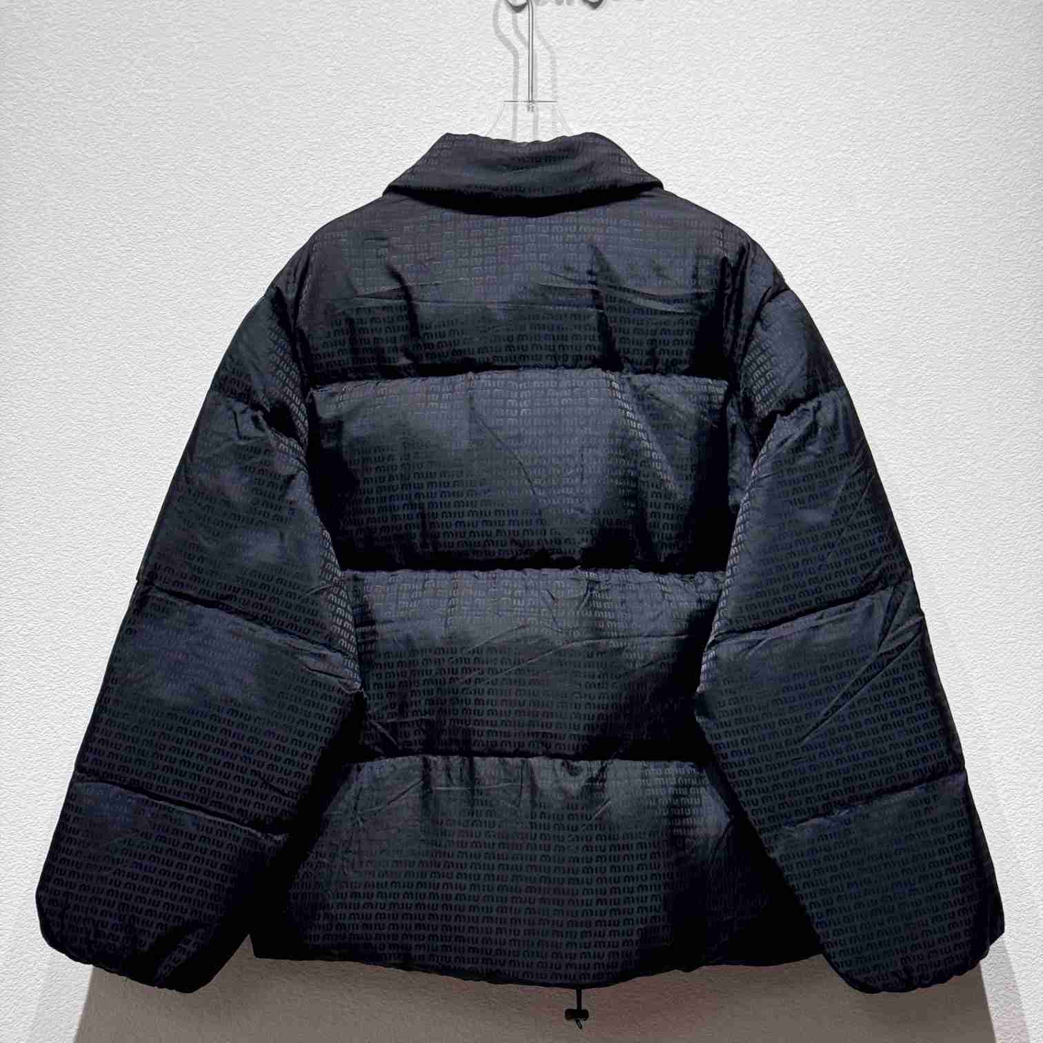 Miu Miu logo-appliqué puffer jacket  - PerfectKickZ