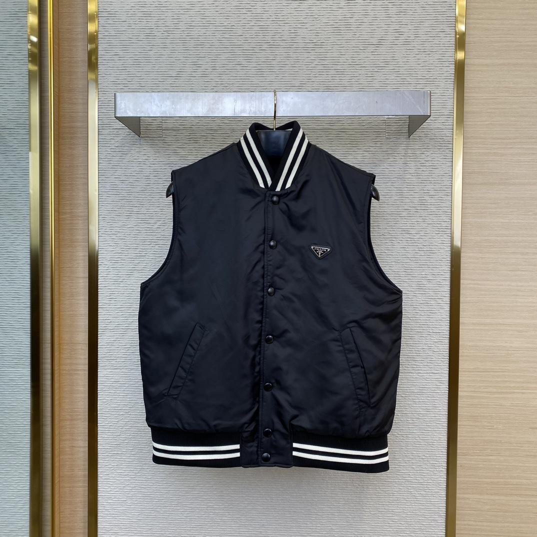 Prada Black Re-Nylon Vest - PerfectKickZ