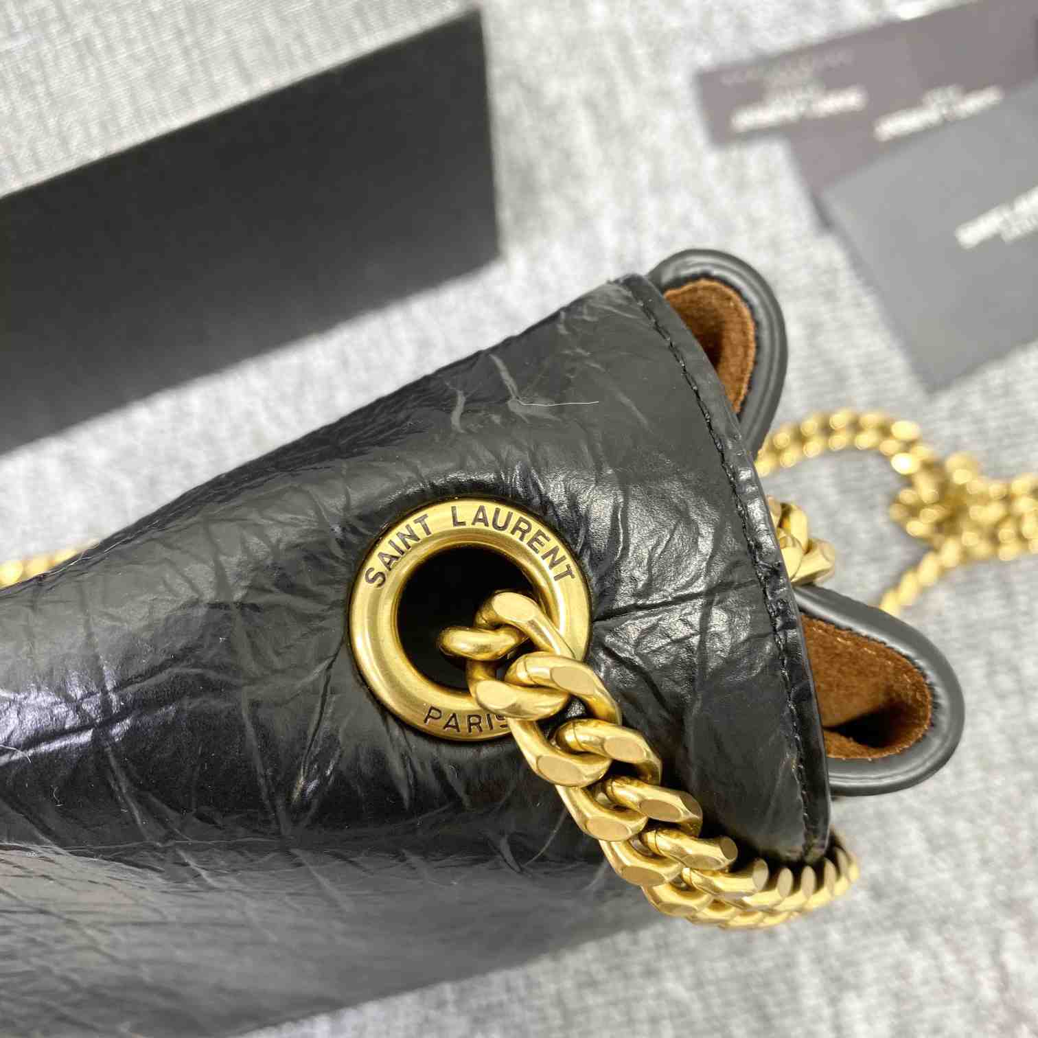 Saint Laurent Reversible Kate Medium In Crocodile-Embossed Leather - PerfectKickZ