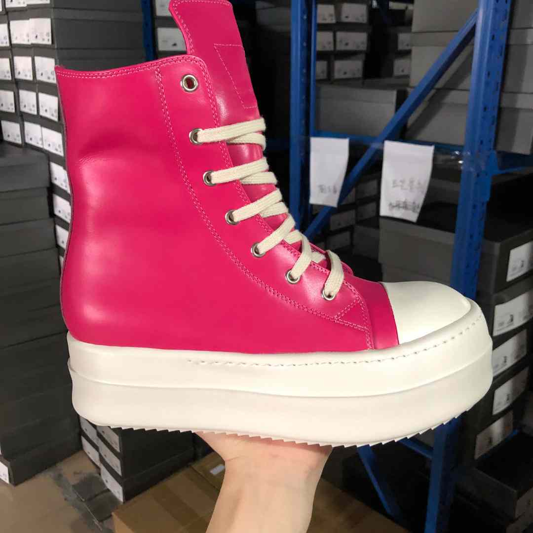 Rick Owens Leather High top Sneaker - 
