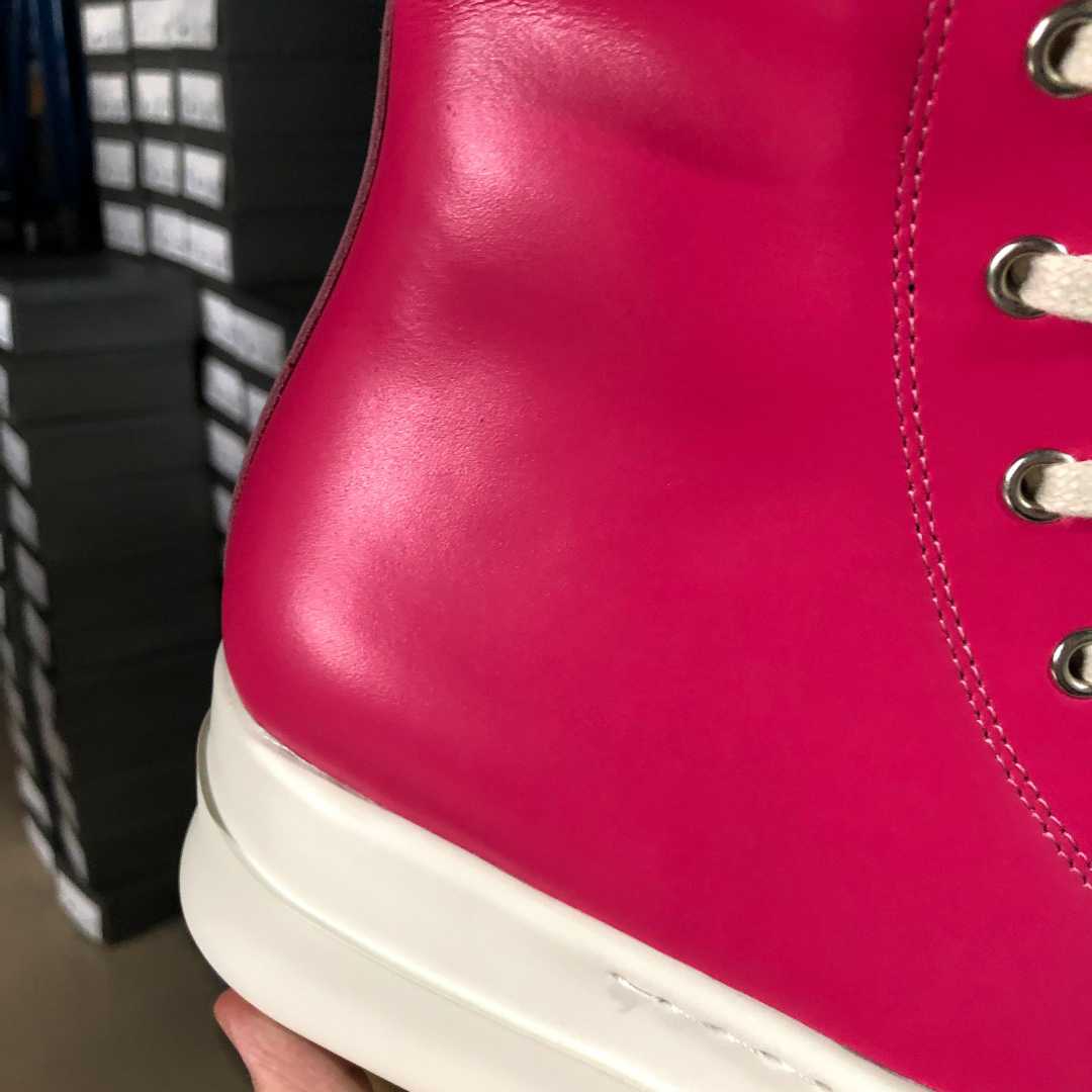 Rick Owens Leather High top Sneaker - 