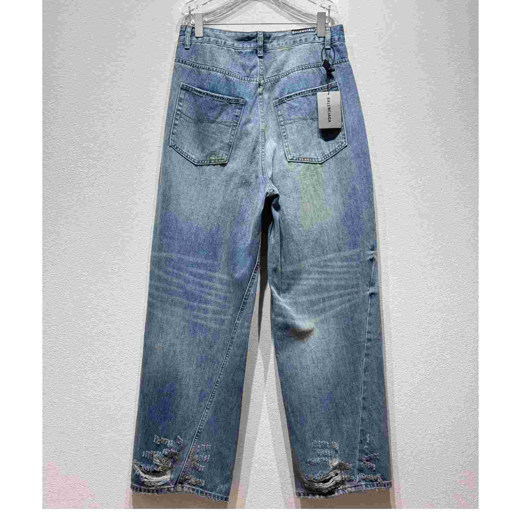 Balenciaga Twisted Wide-leg Jeans  - PerfectKickZ