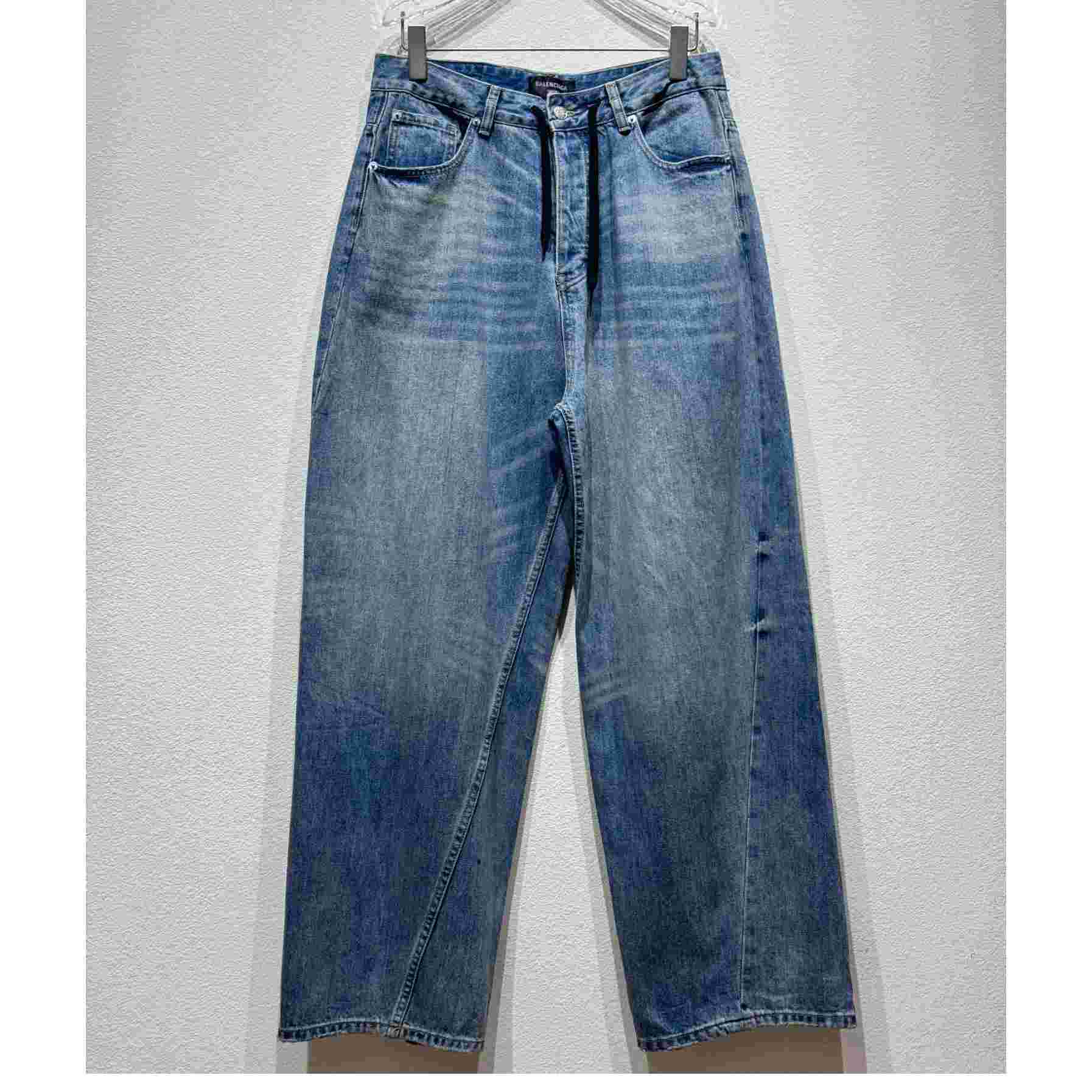 Balenciaga Twisted Wide-leg Jeans  - PerfectKickZ