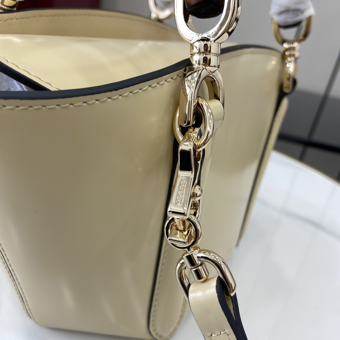 Gucci Mini Bamboo Top Handle Tote Bag - PerfectKickZ