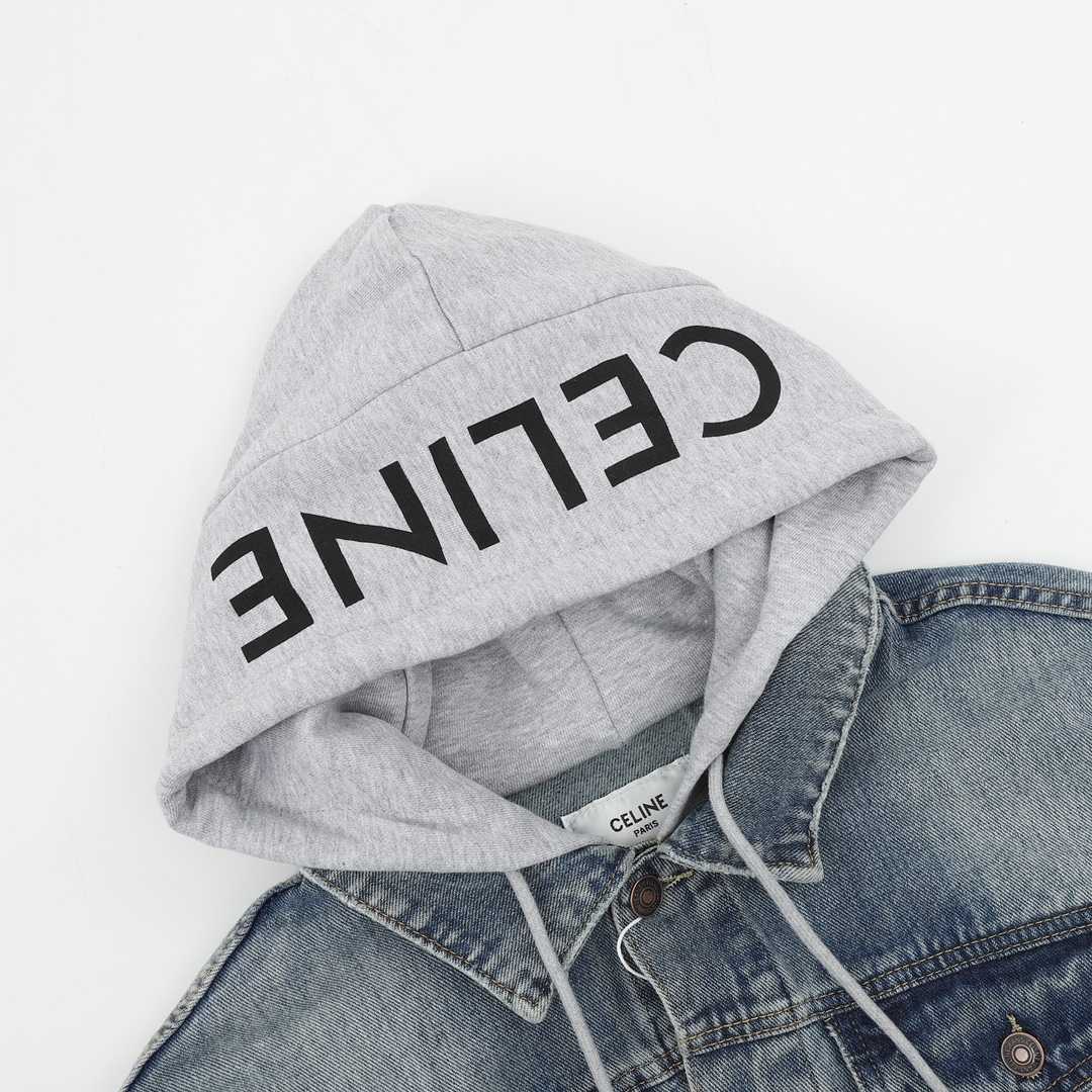 Celine Hooded Denim Jacket - PerfectKickZ