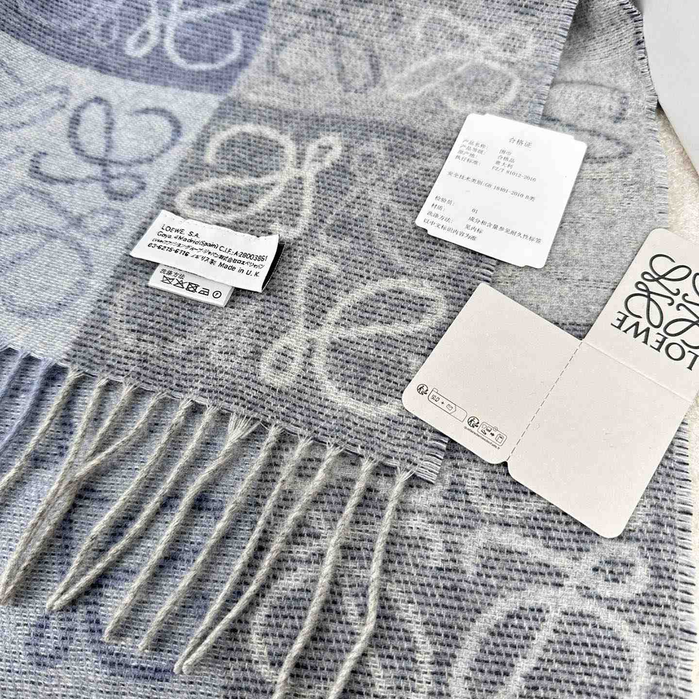 Loewe Scarf In Wool And Cashmere - 