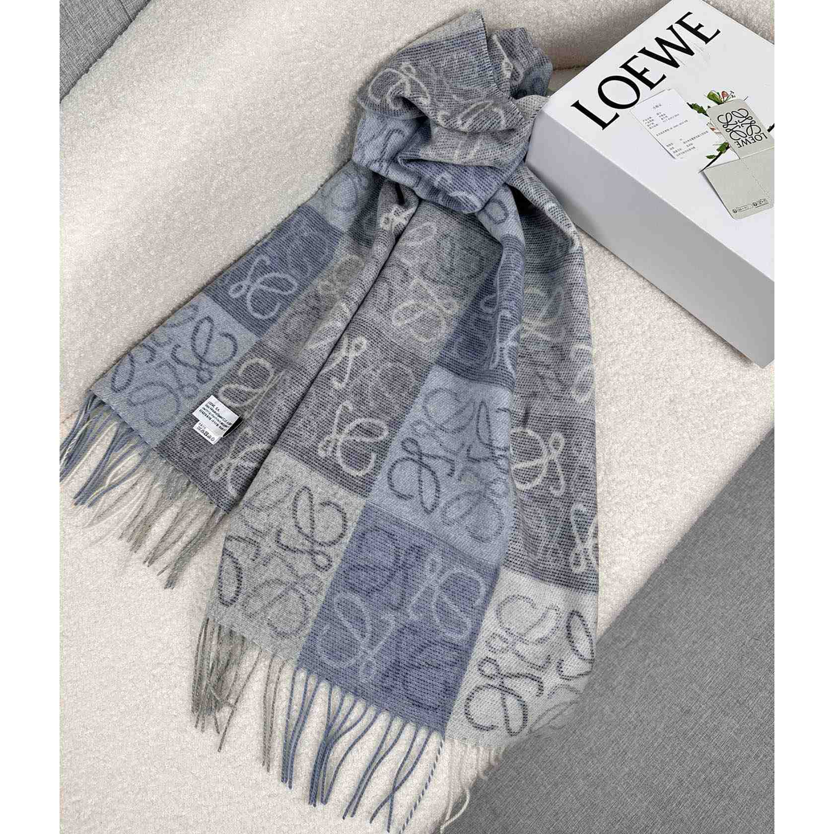 Loewe Scarf In Wool And Cashmere - 