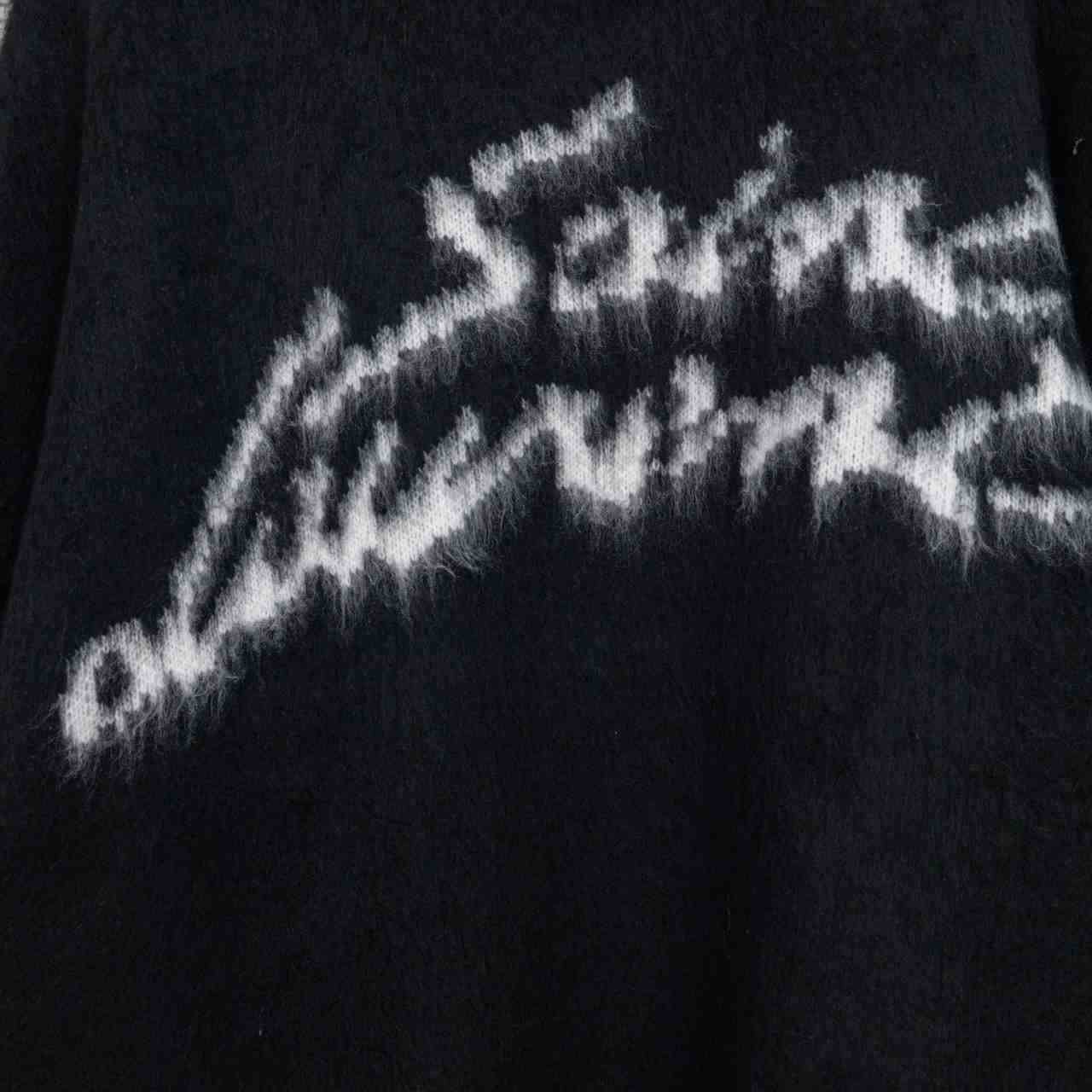 Saint Laurent Logo-Intarsia Mohair-Blend Sweater - PerfectKickZ