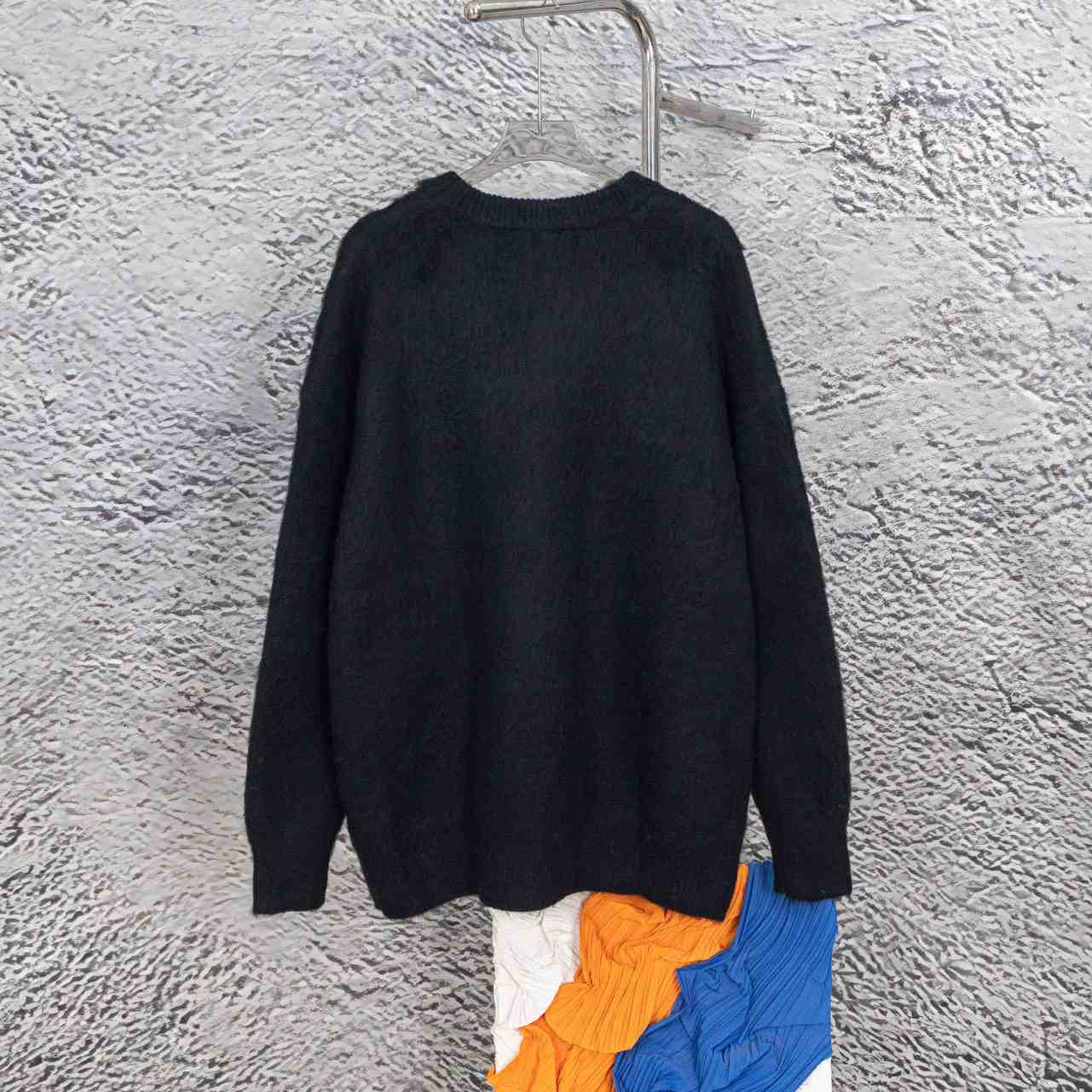Saint Laurent Logo-Intarsia Mohair-Blend Sweater - PerfectKickZ