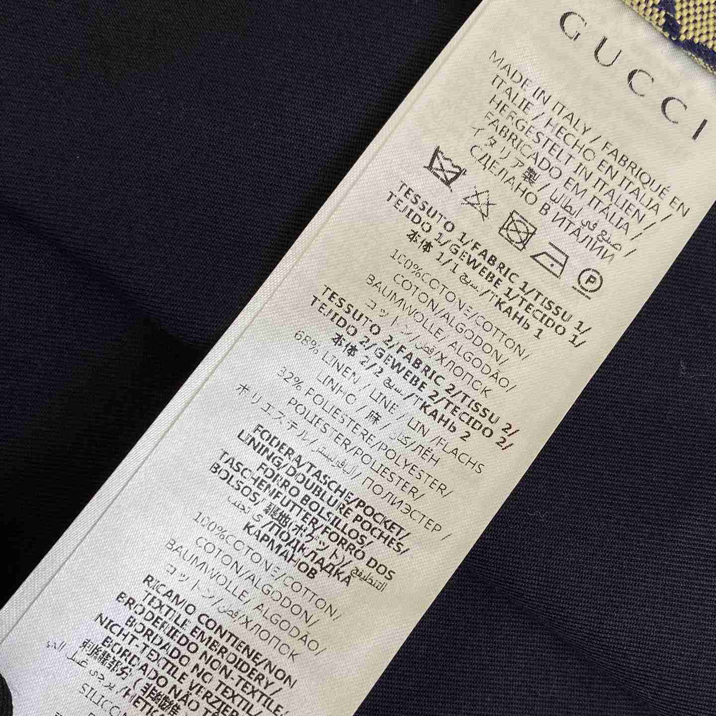 Gucci Cotton Twill Jacket With Web - PerfectKickZ