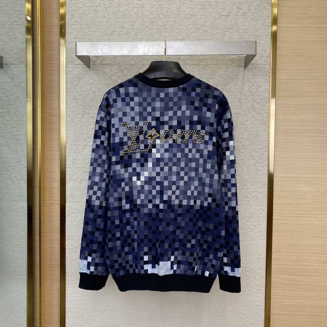 Louis Vuitton LV Vers Damoflage Jacquard Pullover   1AGHTQ - PerfectKickZ