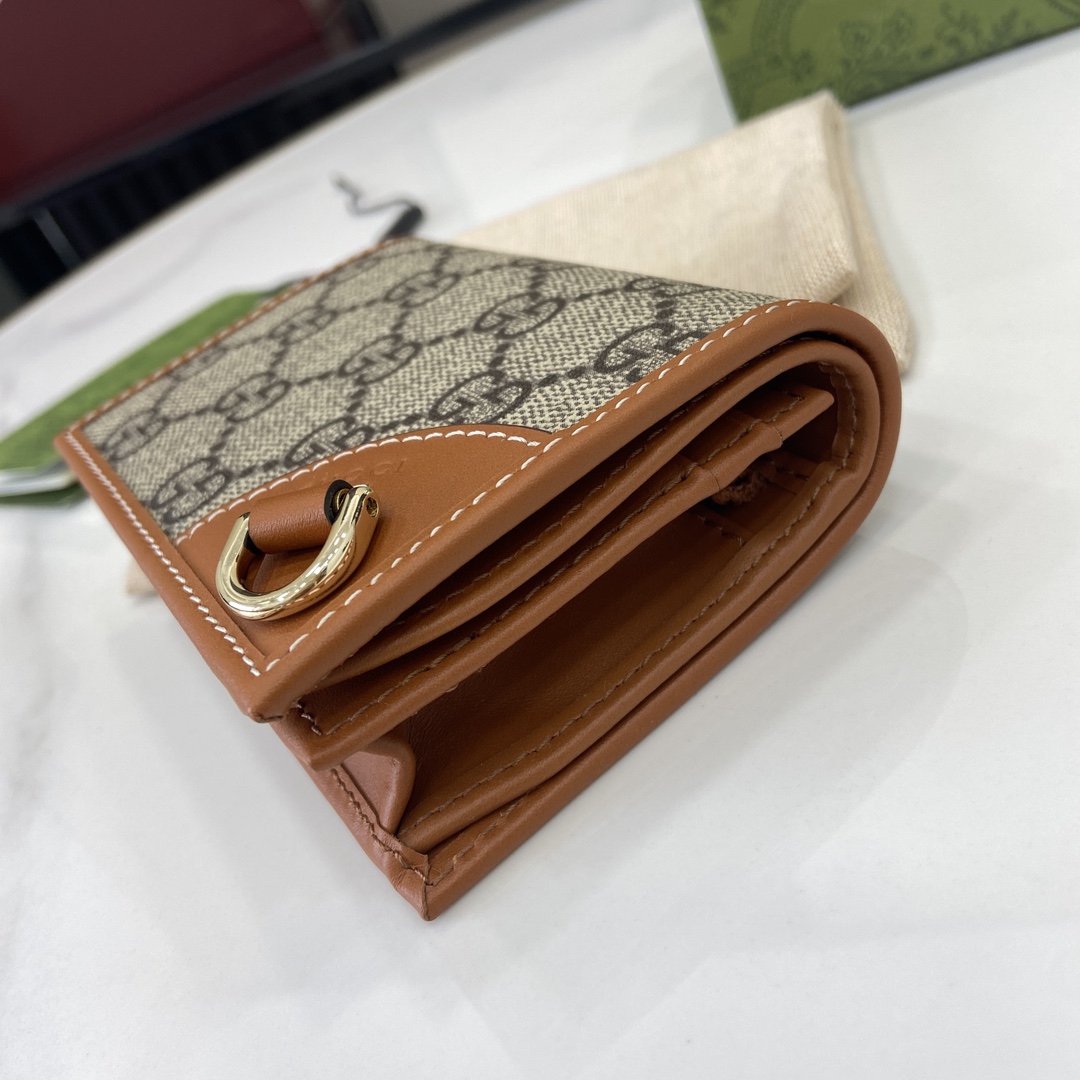Gucci GG Emblem Mini Wallet - PerfectKickZ