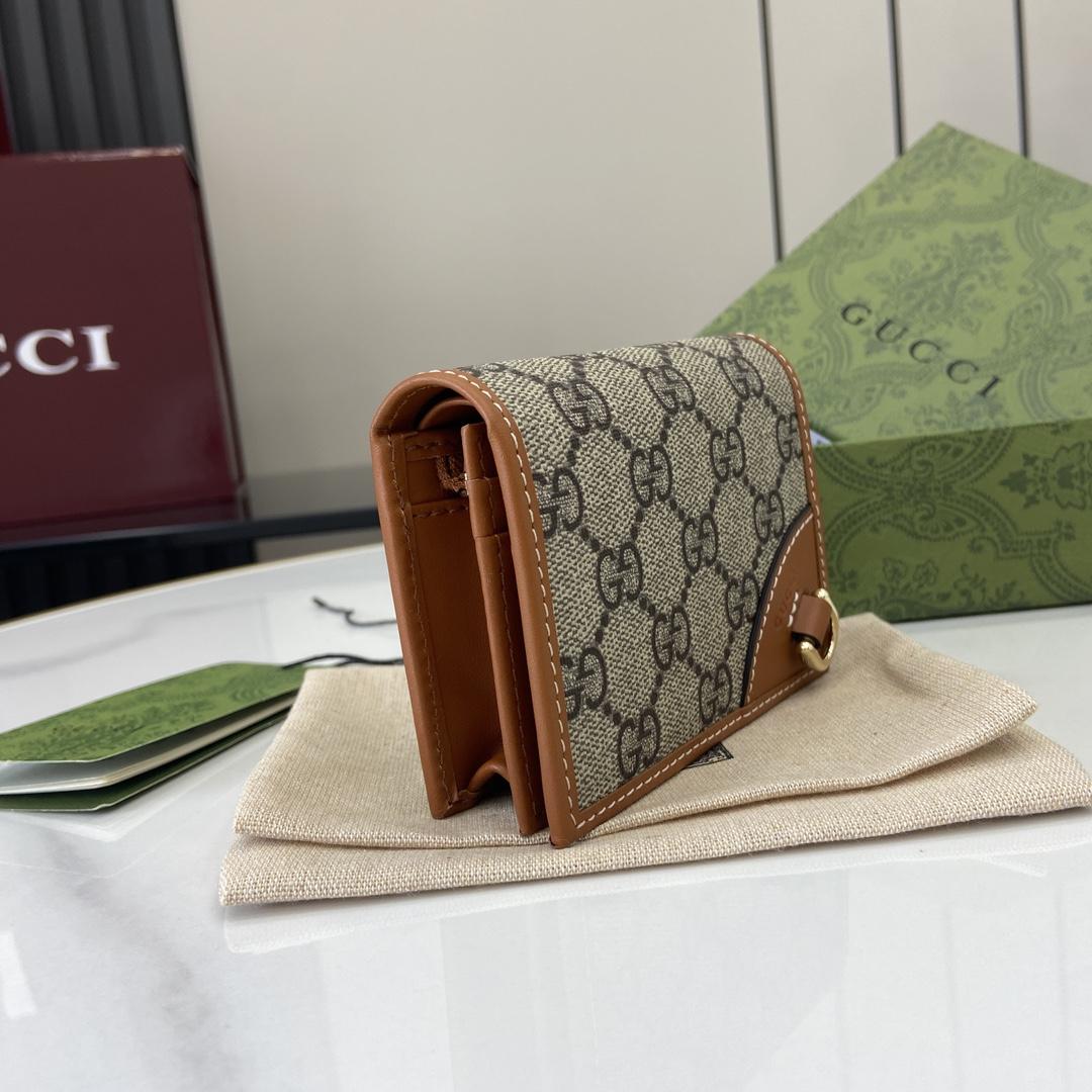 Gucci GG Emblem Mini Wallet - PerfectKickZ