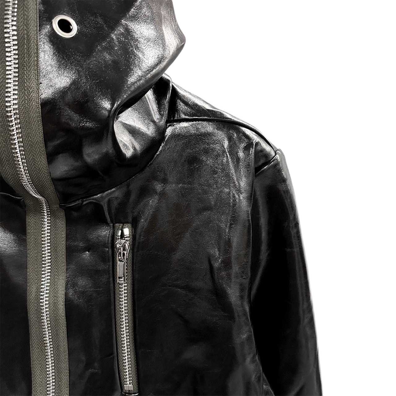 Rick Owens Leather Jacket - PerfectKickZ