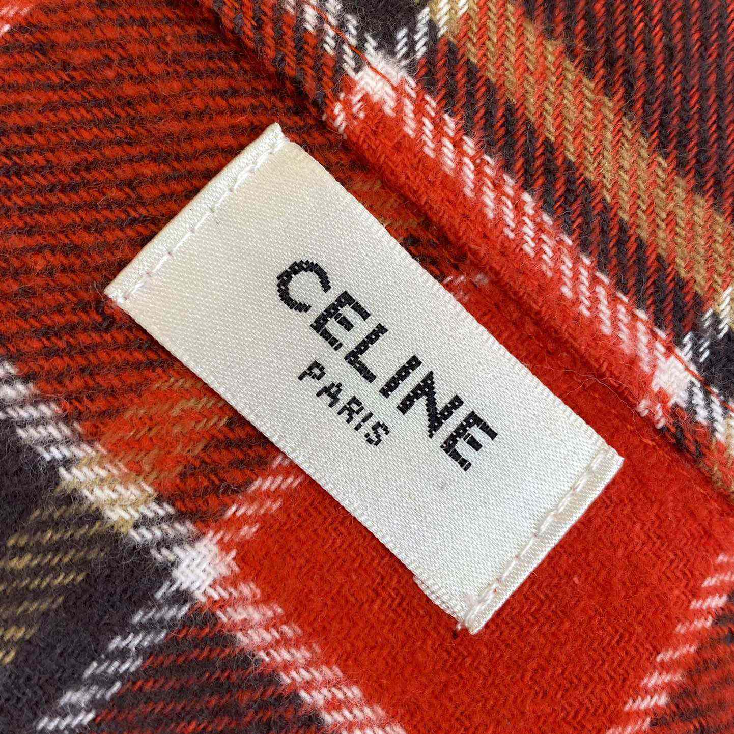 Celine Loose Shirt In Checked Cotton - 