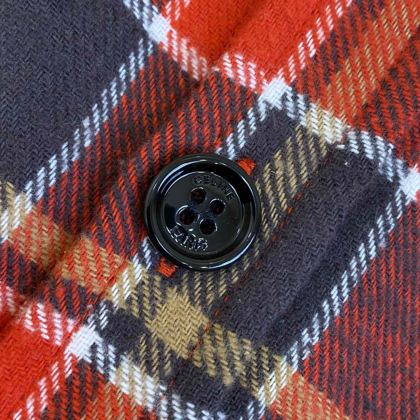 Celine Loose Shirt In Checked Cotton - PerfectKickZ