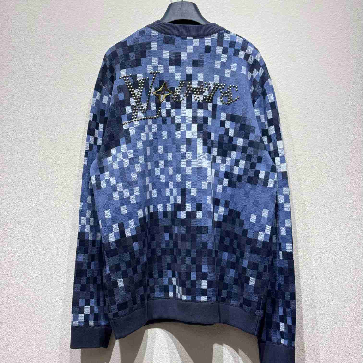 Louis Vuitton LV Vers Damoflage Jacquard Pullover   1AGHTQ - PerfectKickZ