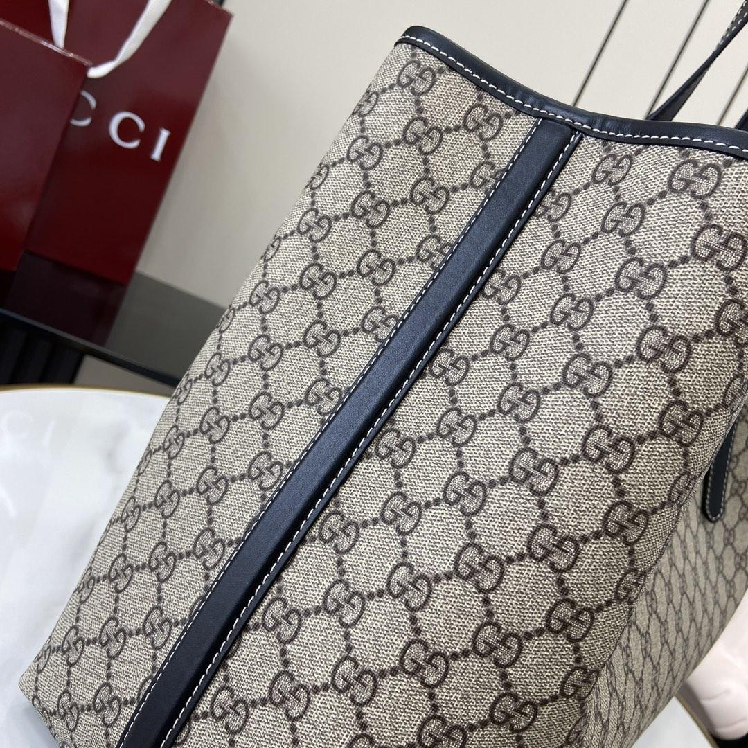 Gucci GG Emblem Large Tote Bag - PerfectKickZ