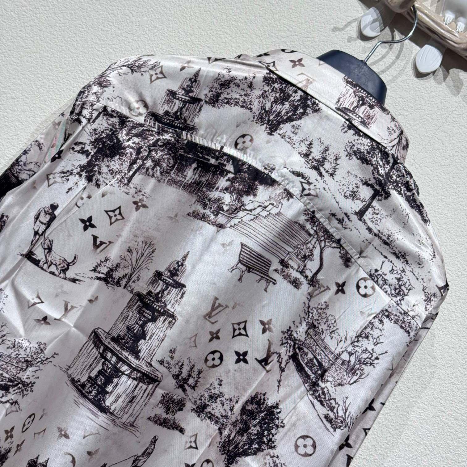 Louis Vuitton Long-Sleeved Silk Shirt   - PerfectKickZ